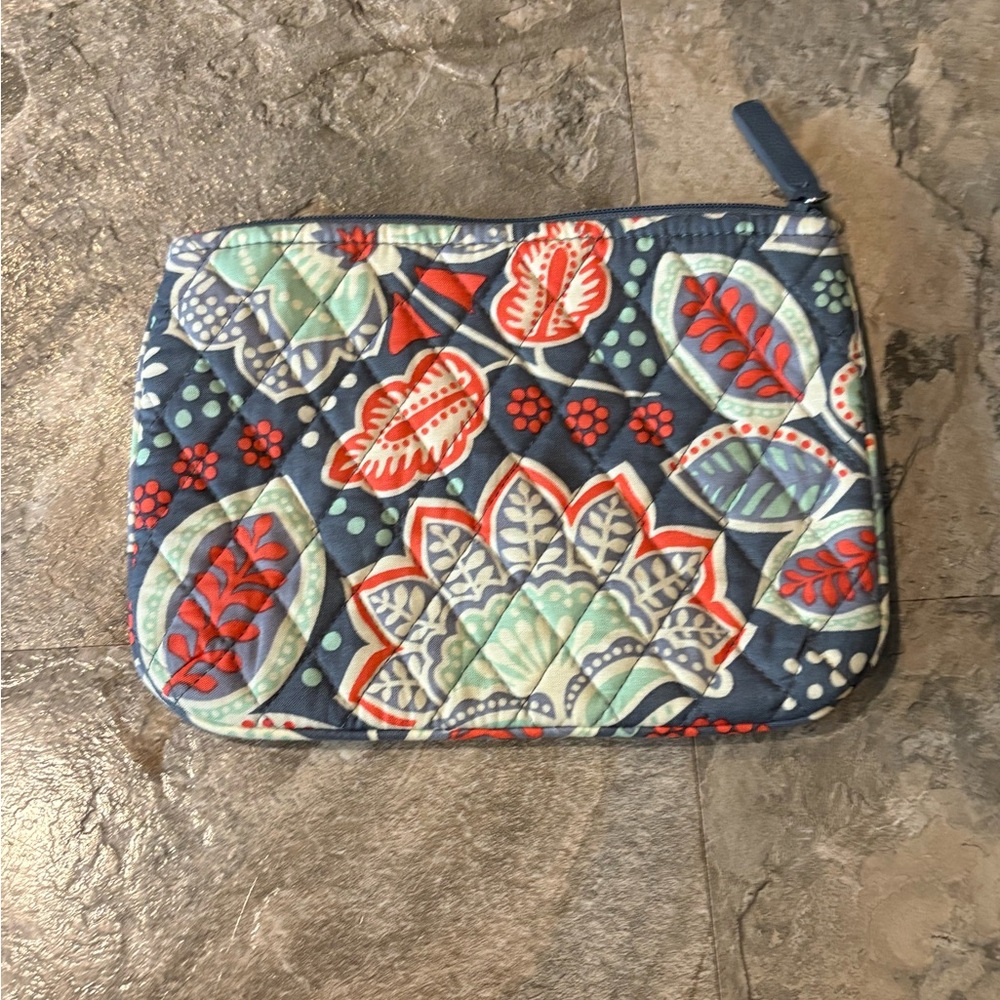 Vera Bradley Multicolor Floral Cosmetic Pouch in Nomadic Floral Pattern